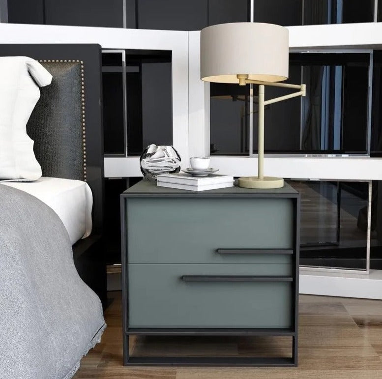 Bedside Cabinets Light Luxury Bedroom Painted Solid Wood Small Cabinet