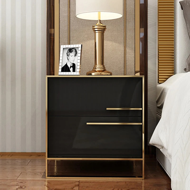 Bedside Cabinets Light Luxury Bedroom Painted Solid Wood Small Cabinet