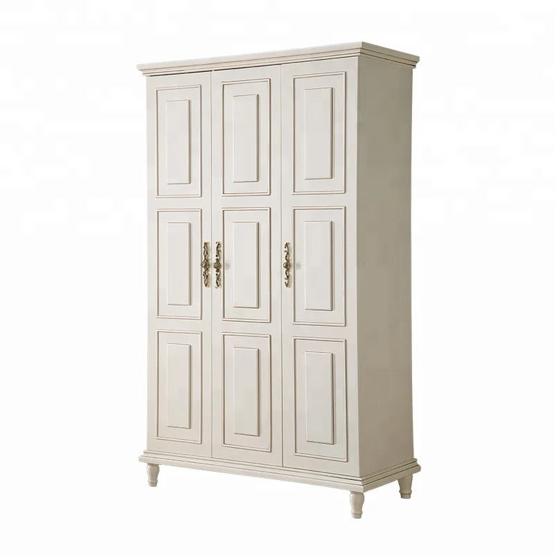 Wardrobe Bedroom Furniture Modern French Design Solid Wood Home Furniture Wardrobe