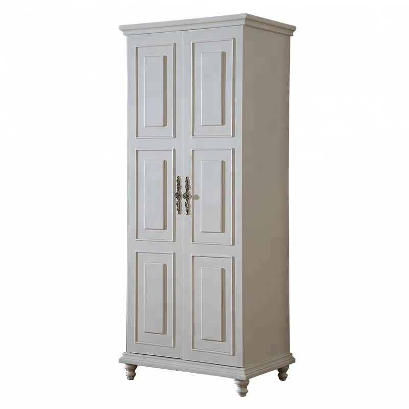 Wardrobe Bedroom Furniture Modern French Design Solid Wood Home Furniture Wardrobe