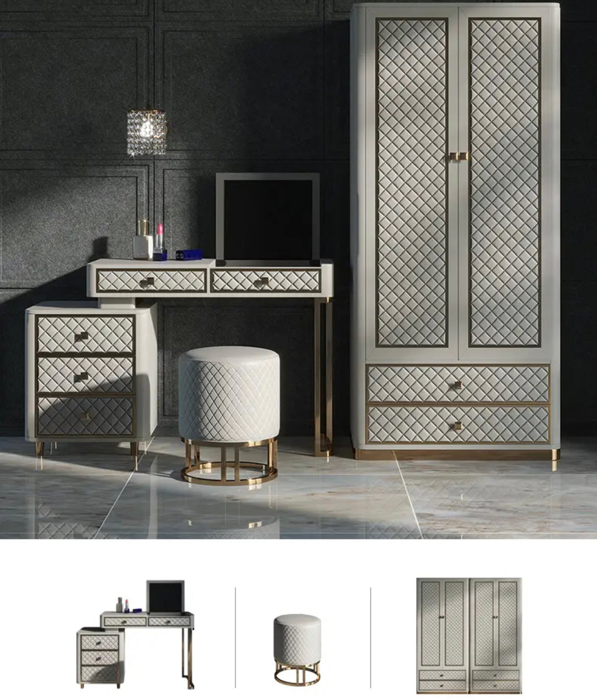 Wardrobe Modern Luxury European Style Bedroom Furniture Italian Design Wardrobes