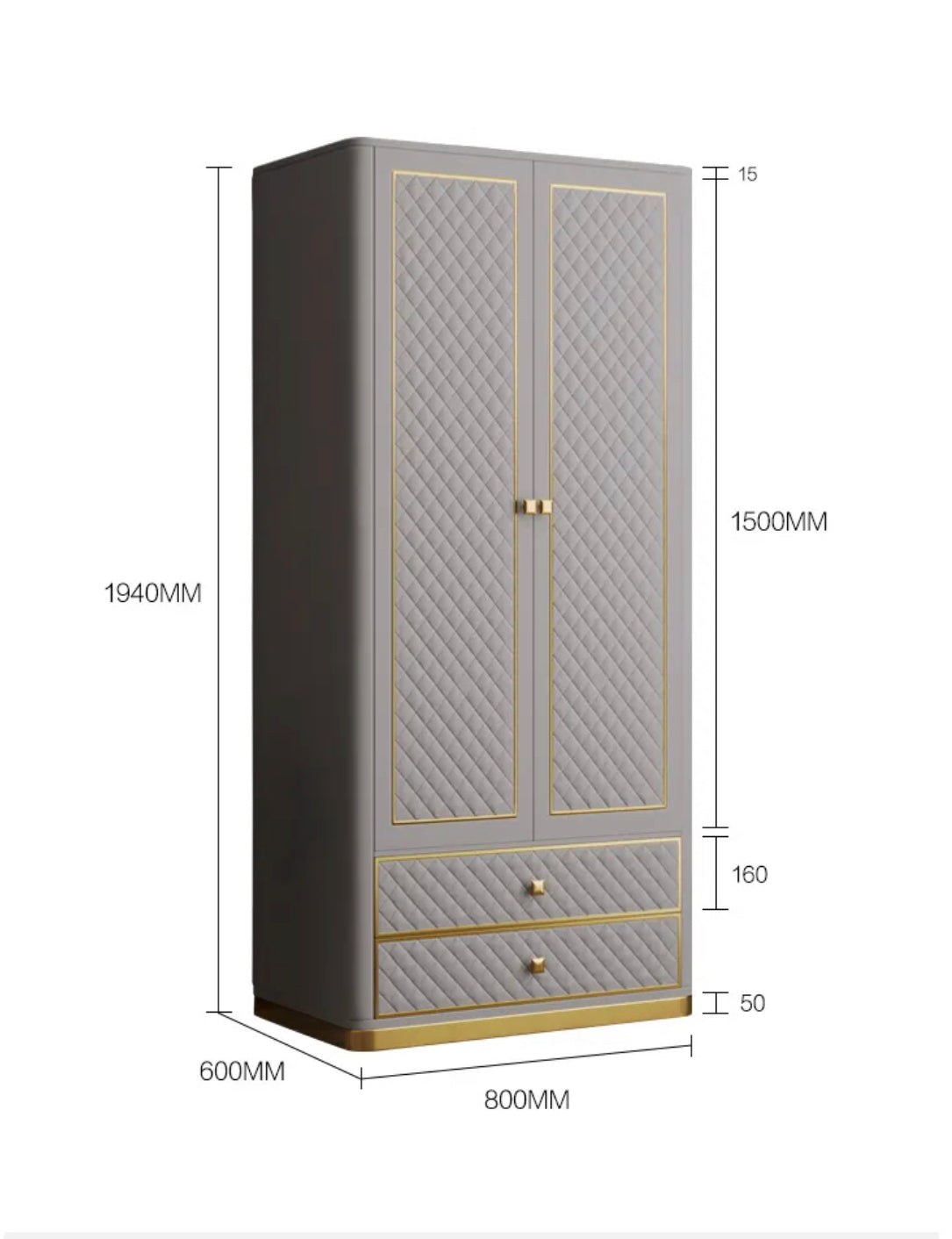 Wardrobe Modern Luxury European Style Bedroom Furniture Italian Design Wardrobes