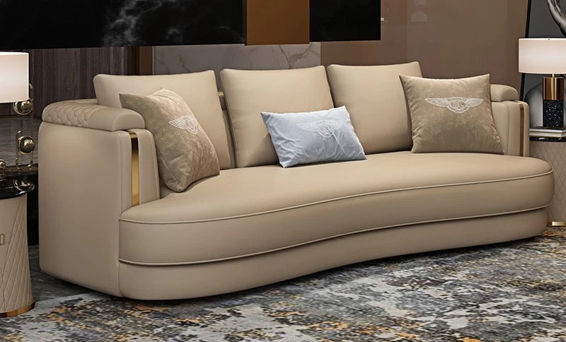 3+2+1 Seater Sofa Set Luxury Chesterfield Style Italian Design Curved Living Room Modular Sofas