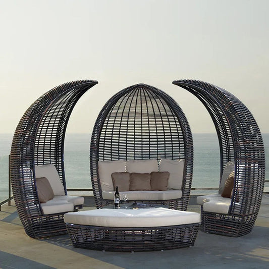 Outdoor Furniture Set High Quality Rattan Furniture Garden Swimming Pool Sun Lounger Set