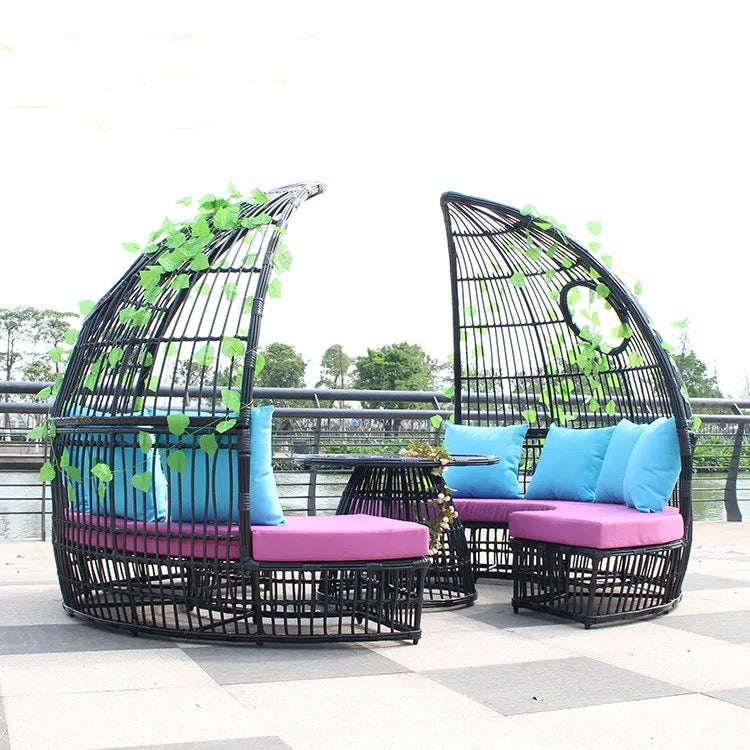 Outdoor Furniture Set High Quality Rattan Furniture Garden Swimming Pool Sun Lounger Set