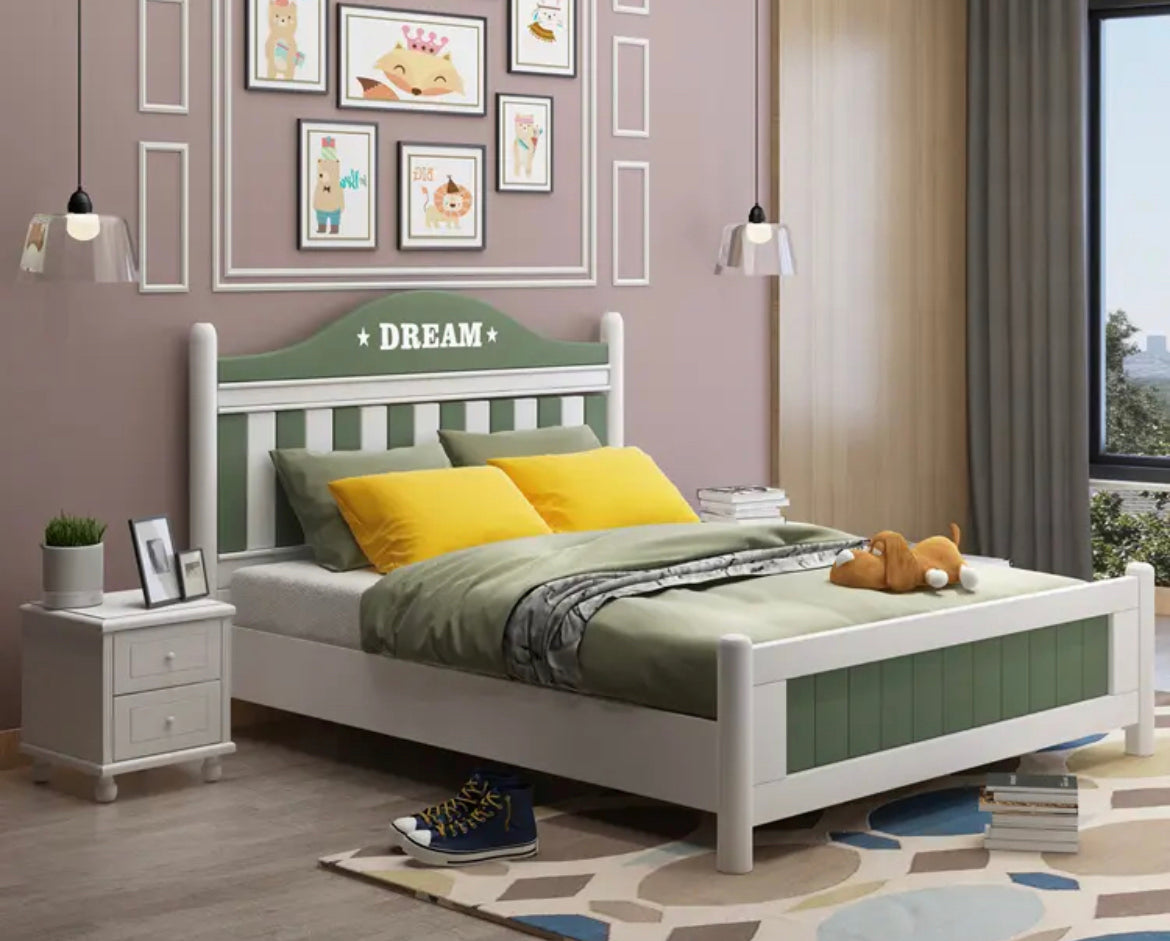 Kids Bed Modern Bedroom Furniture Set Frame Room Single Children Bed