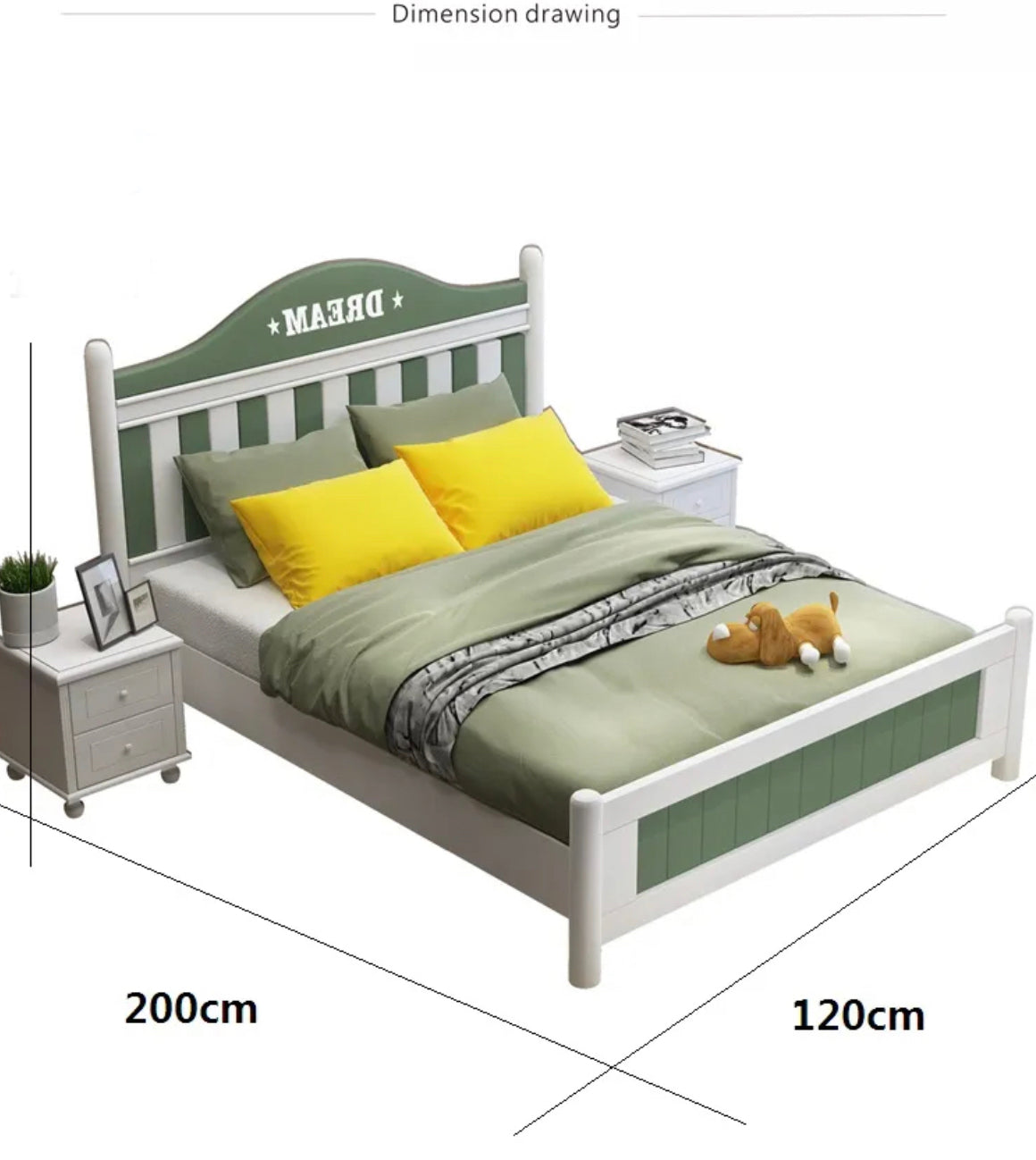 Kids Bed Modern Bedroom Furniture Set Frame Room Single Children Bed