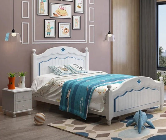 Kids Bed Solid Wood Luxury Bedroom Furniture Set Children Bed