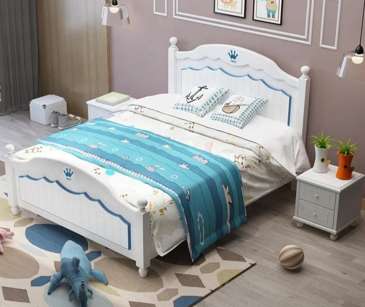 Kids Bed Solid Wood Luxury Bedroom Furniture Set Children Bed