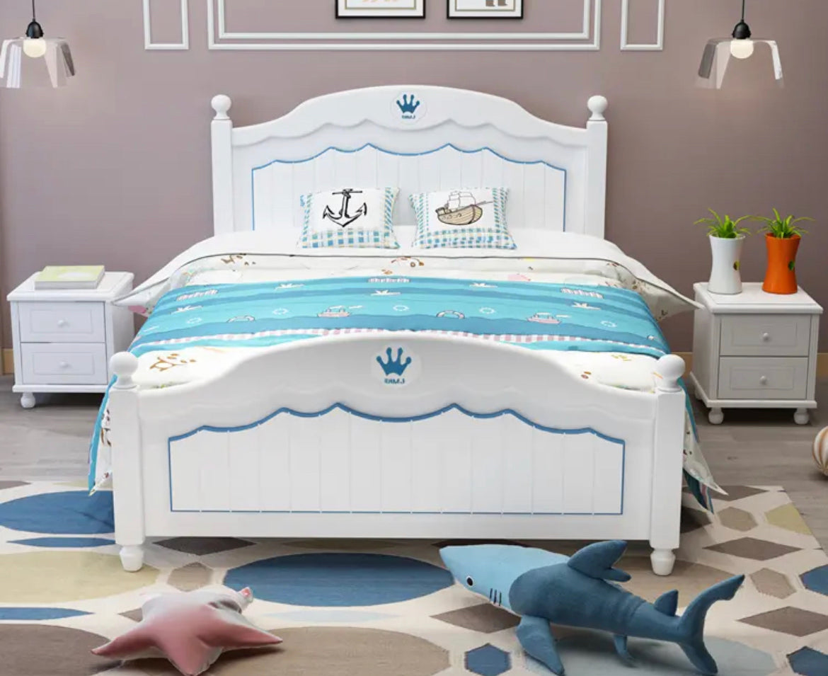 Kids Bed Solid Wood Luxury Bedroom Furniture Set Children Bed