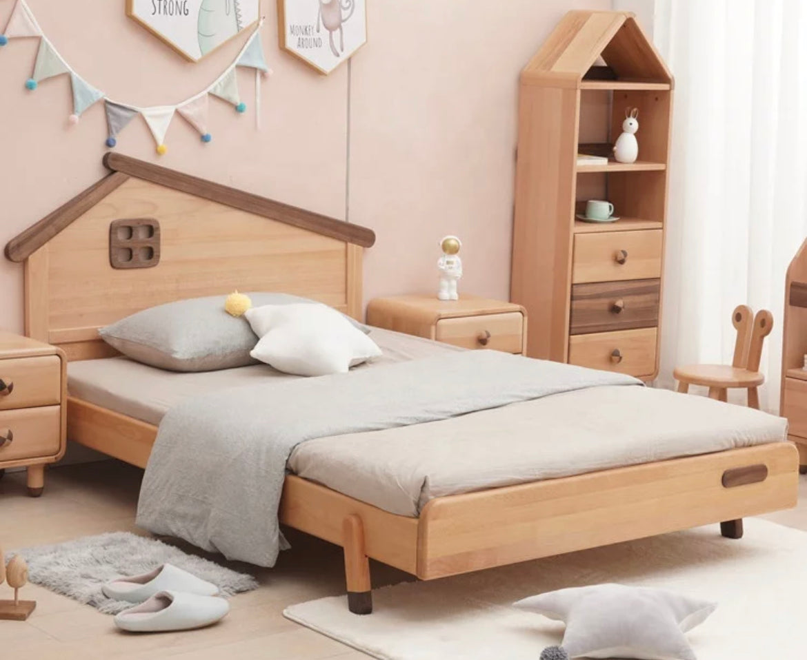 Kids Bed American Bedroom Furniture Style Environment Natural Color Kids Bed