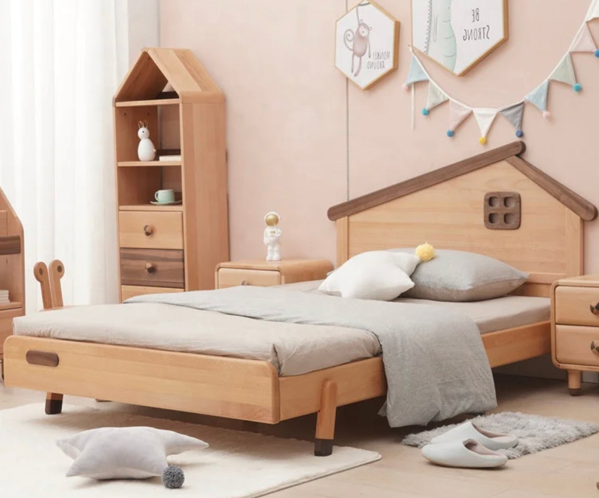 Kids Bed American Bedroom Furniture Style Environment Natural Color Kids Bed