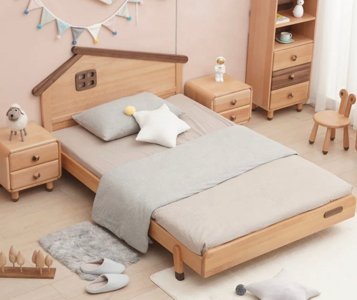 Kids Bed American Bedroom Furniture Style Environment Natural Color Kids Bed