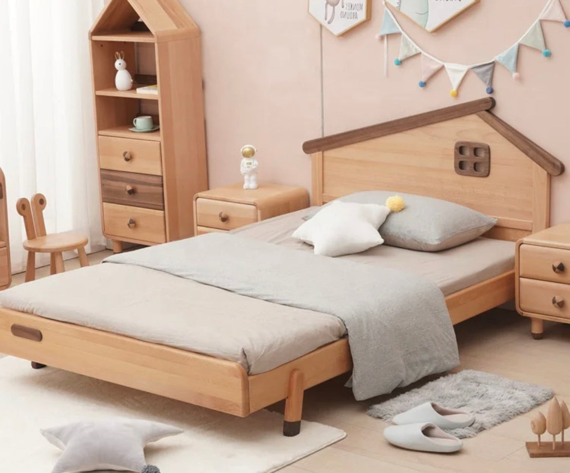 Kids Bed American Bedroom Furniture Style Environment Natural Color Kids Bed