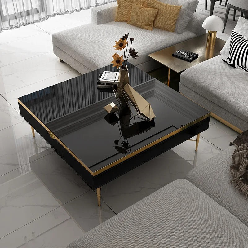 Coffee Table Luxury Golden Stainless sSteel European Style Medusa Coffee Tables