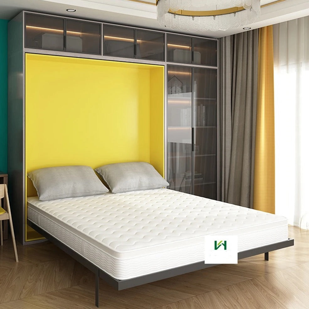 Wall Bed Custom Made Multipurpose Smart Bedroom Furniture Rotating Space Saving Hidden Wall Murphy Beds 