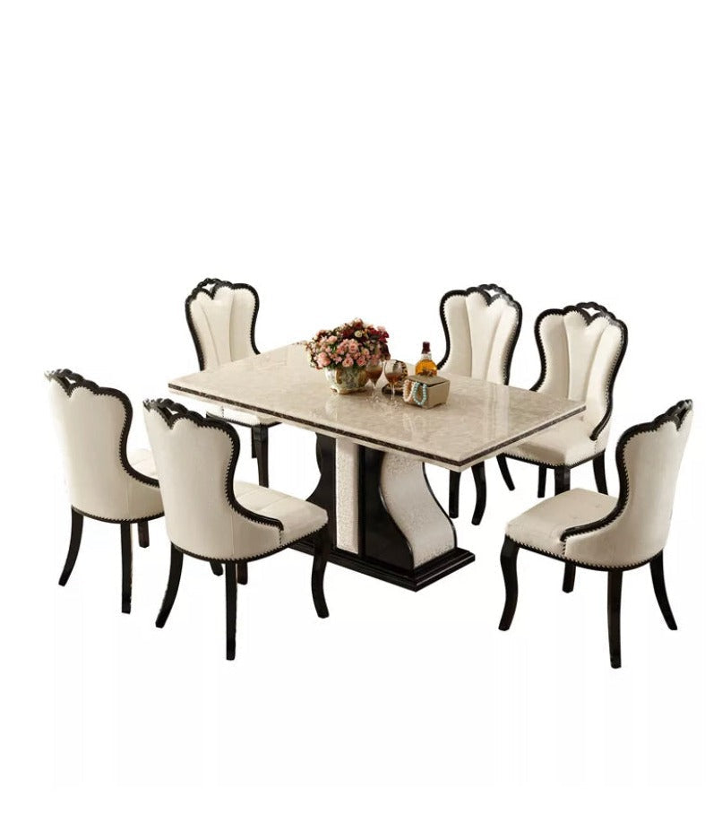 Dining Table Set Modern Design Luxury Esstisch Marble Dining Table Set