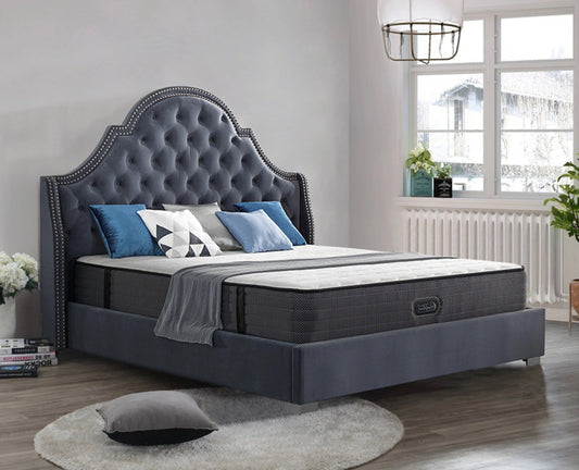 Bed High Quality Nordic Bedroom Furniture Design Solid Wood Upholstered Sleeping King Size Beds 