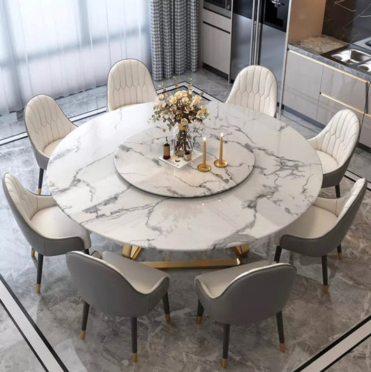 Round Dining Table Rotating Dining Marble Table Living Room Esstisch 