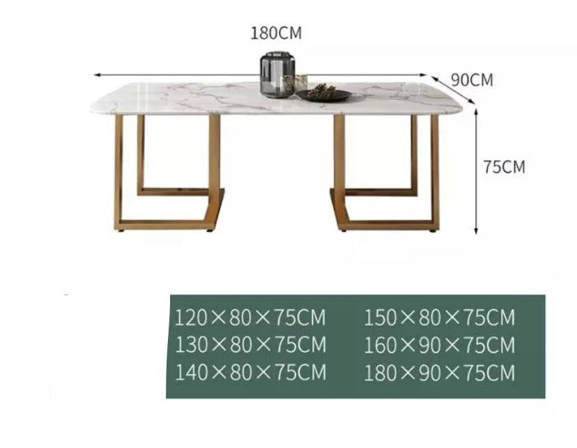 Dining Table New Marble Dinner Table Set 8 Seater Table Plus 6 Chairs Set