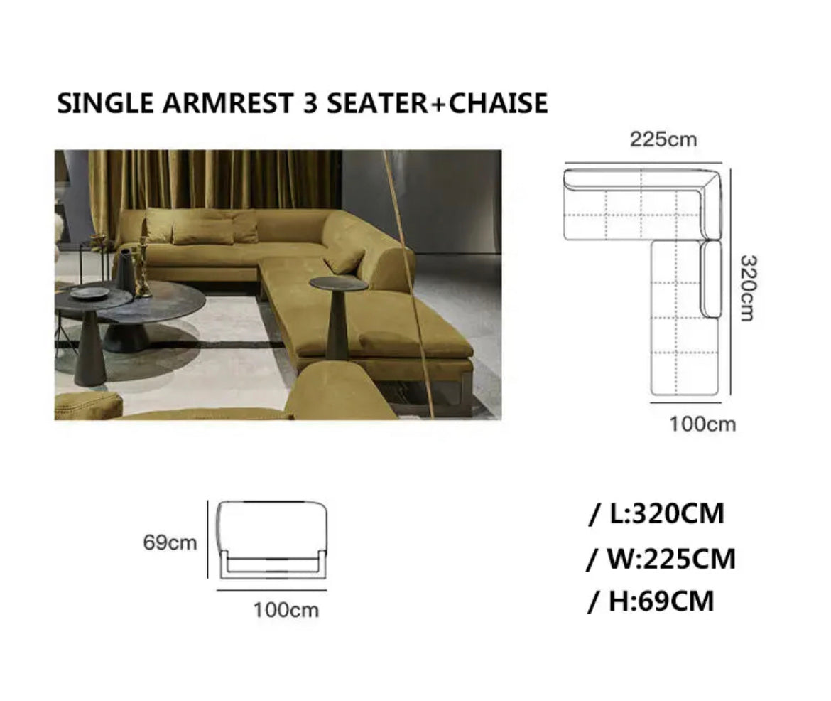 Velvet Sofa Set Scandinavian Modern High End Sectional Couch Living Room Furniture Sofas 