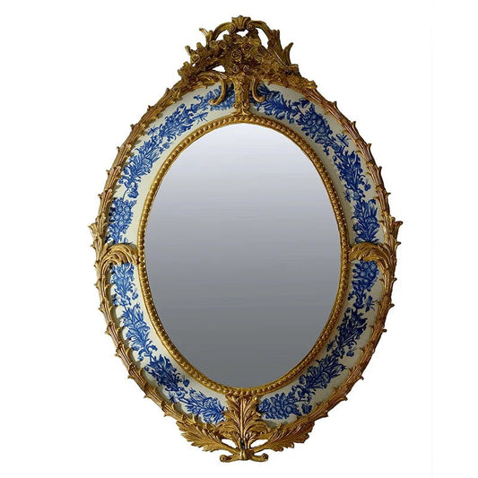 Mirror French Handmade Baroque Style Home Furniture Antique Luxury Decorative Copper Wall Mirror