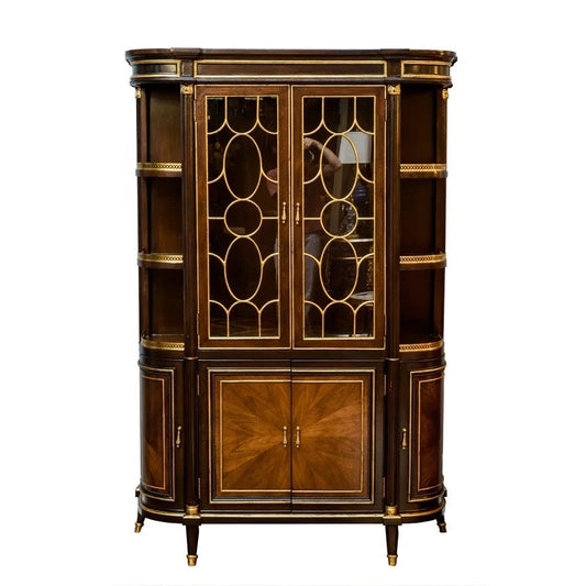 Home Furniture French Design Antique Display Cabinet Living Room Office Furniture