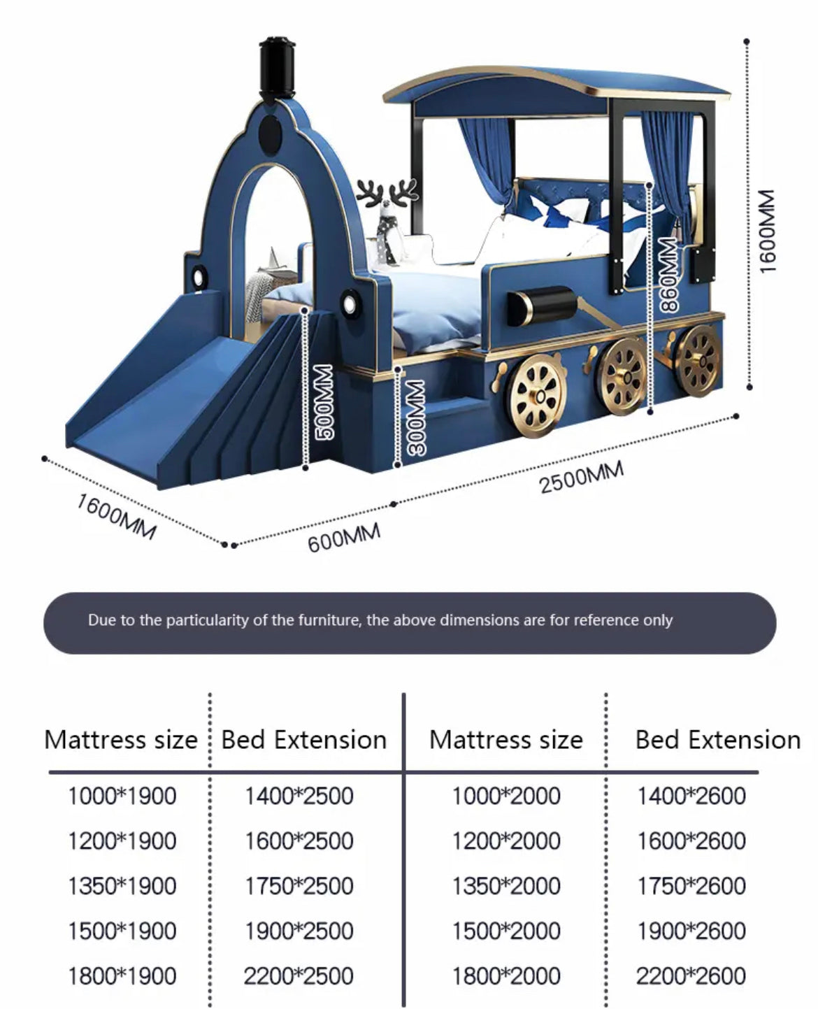 Children's Bedroom Furniture Design Solid Wood Kids Baby Safety Train Shape Beds 