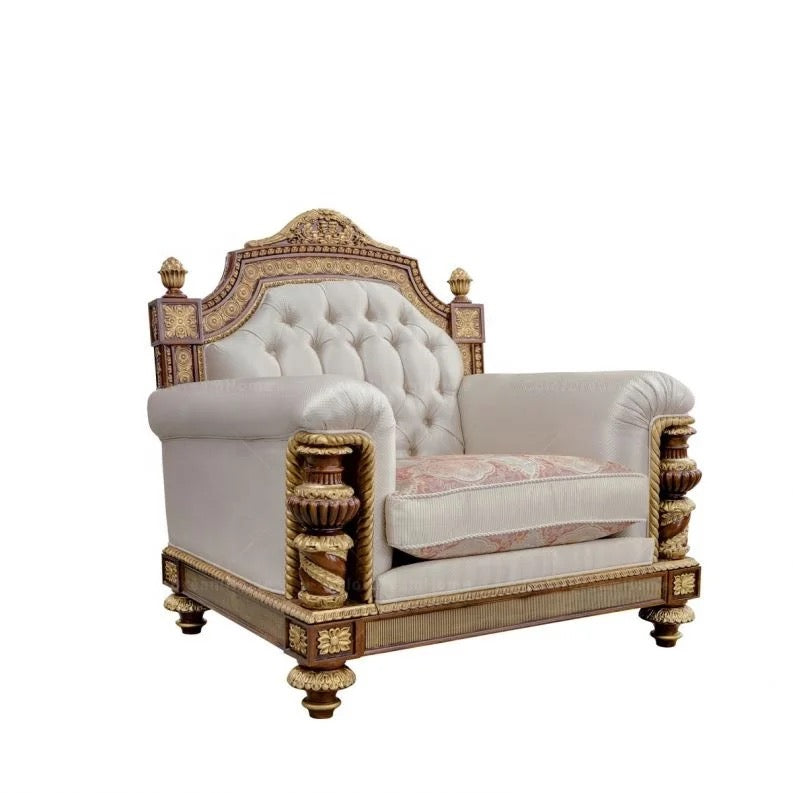 4+3+1 Sofa Set Rococo Antique Living Room Office Furniture Luxury Arabic Royal Style Sofas