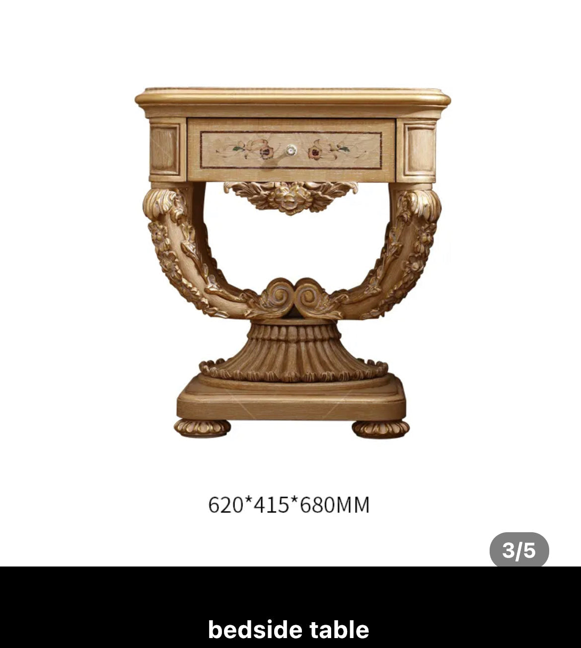 Bedroom Set Italian Court Solid Wood Carving Luxury Bedroom Set Baroque Design Furniture