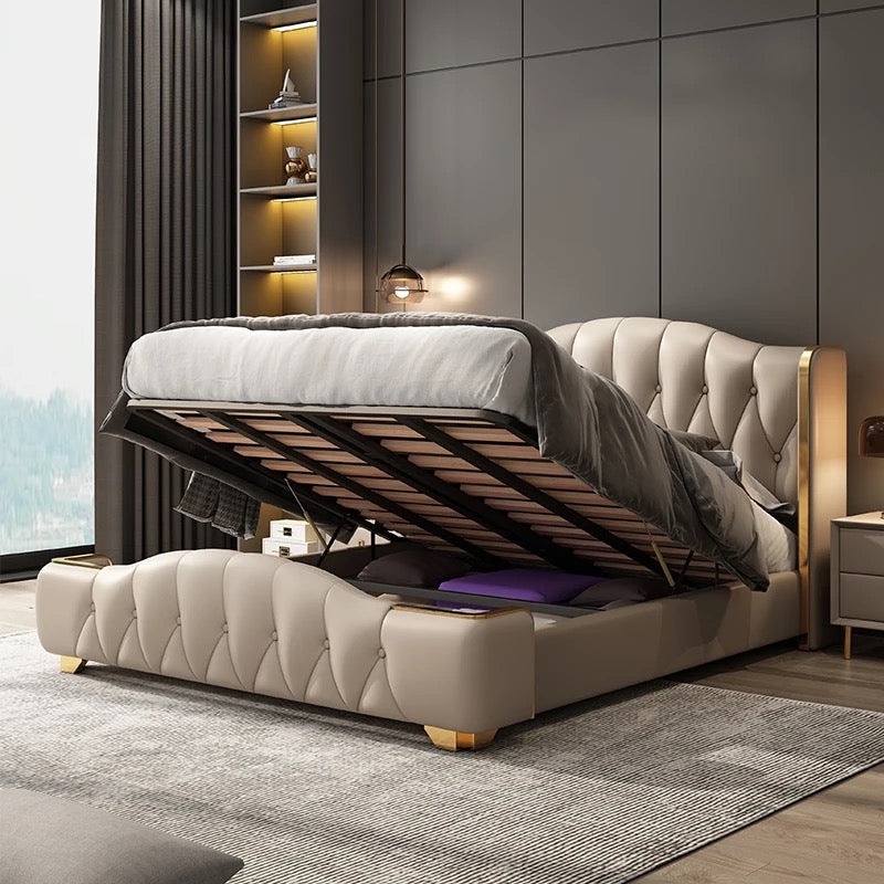 Double Bed Modern Design King Size Storage Bedroom Furniture Set