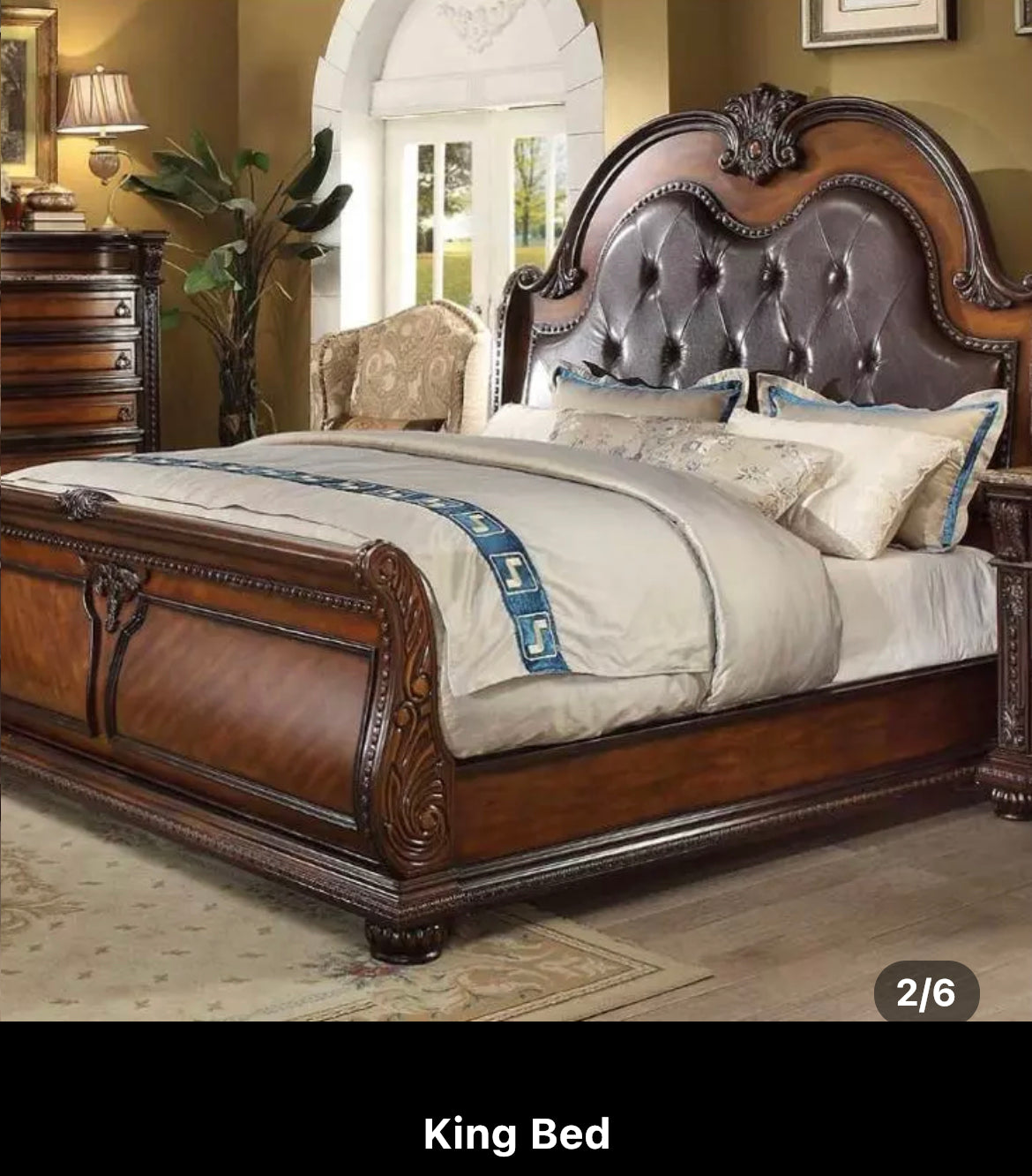 Bedroom Furniture Set Classic King Size Royal Baroque Luxury Bedroom Furniture Design