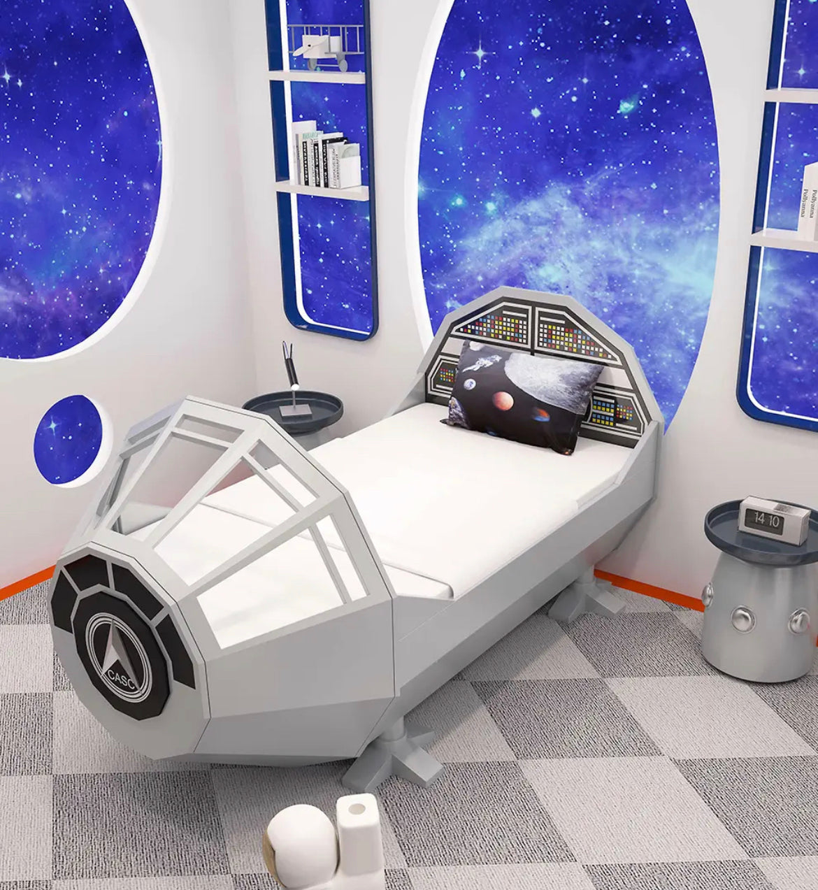 Kids Bed Creative Childrens Bedroom Furniture Space Ship Design Kids Bed