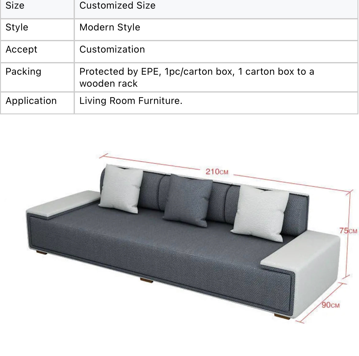 Sofa Set High Quality Luxury Living Room American Style Modern Design Sofa Set Furniture