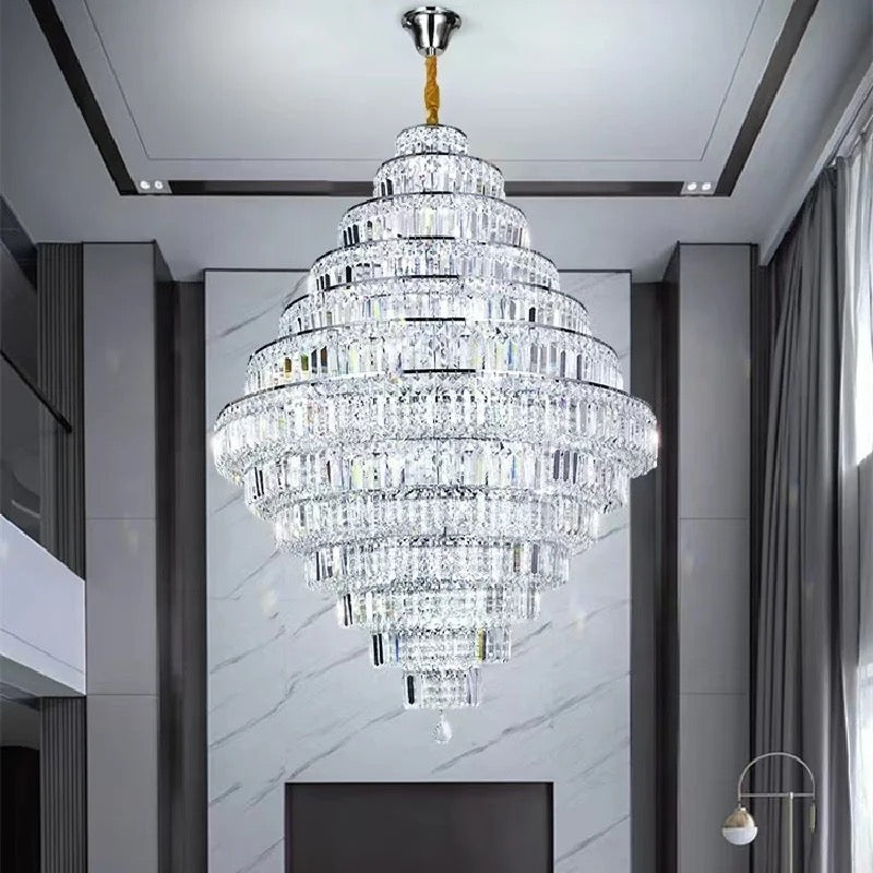 Chandelier Modern Luxury Crystal Light Villa Duplex Living Room Chandeliers