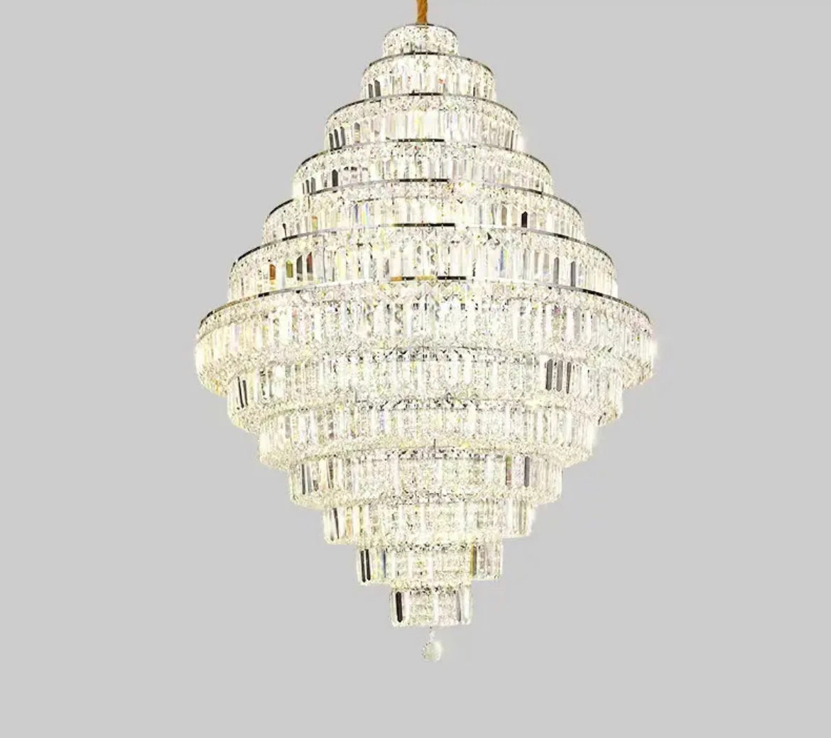 Chandelier Modern Luxury Crystal Light Villa Duplex Living Room Chandeliers