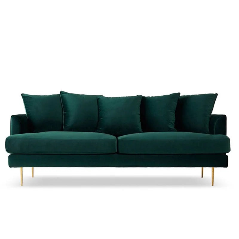 3 Seater Sofa Velvet Sectional Green Blue Fabric Sofas Fall Winter Living Room Furniture Design