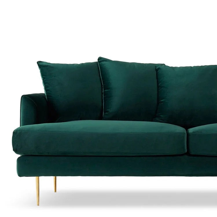 3 Seater Sofa Velvet Sectional Green Blue Fabric Sofas Fall Winter Living Room Furniture Design