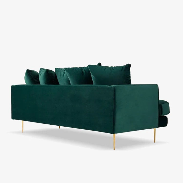 3 Seater Sofa Velvet Sectional Green Blue Fabric Sofas Fall Winter Living Room Furniture Design