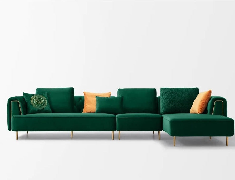 3+2+1 Sofa Set Noble Emerald Green Velvet Tufted Sofas Fall Winter's Home Design