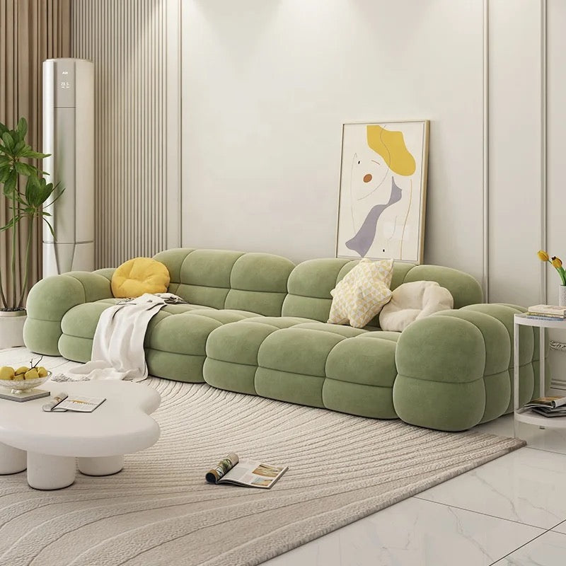 Green Sofa Modern Luxury Italian Style Sofa Set Upholstered Sectional Green Sofa