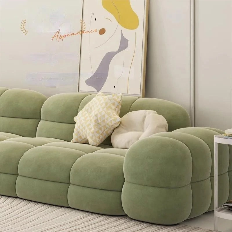 Green Sofa Modern Luxury Italian Style Sofa Set Upholstered Sectional Green Sofa