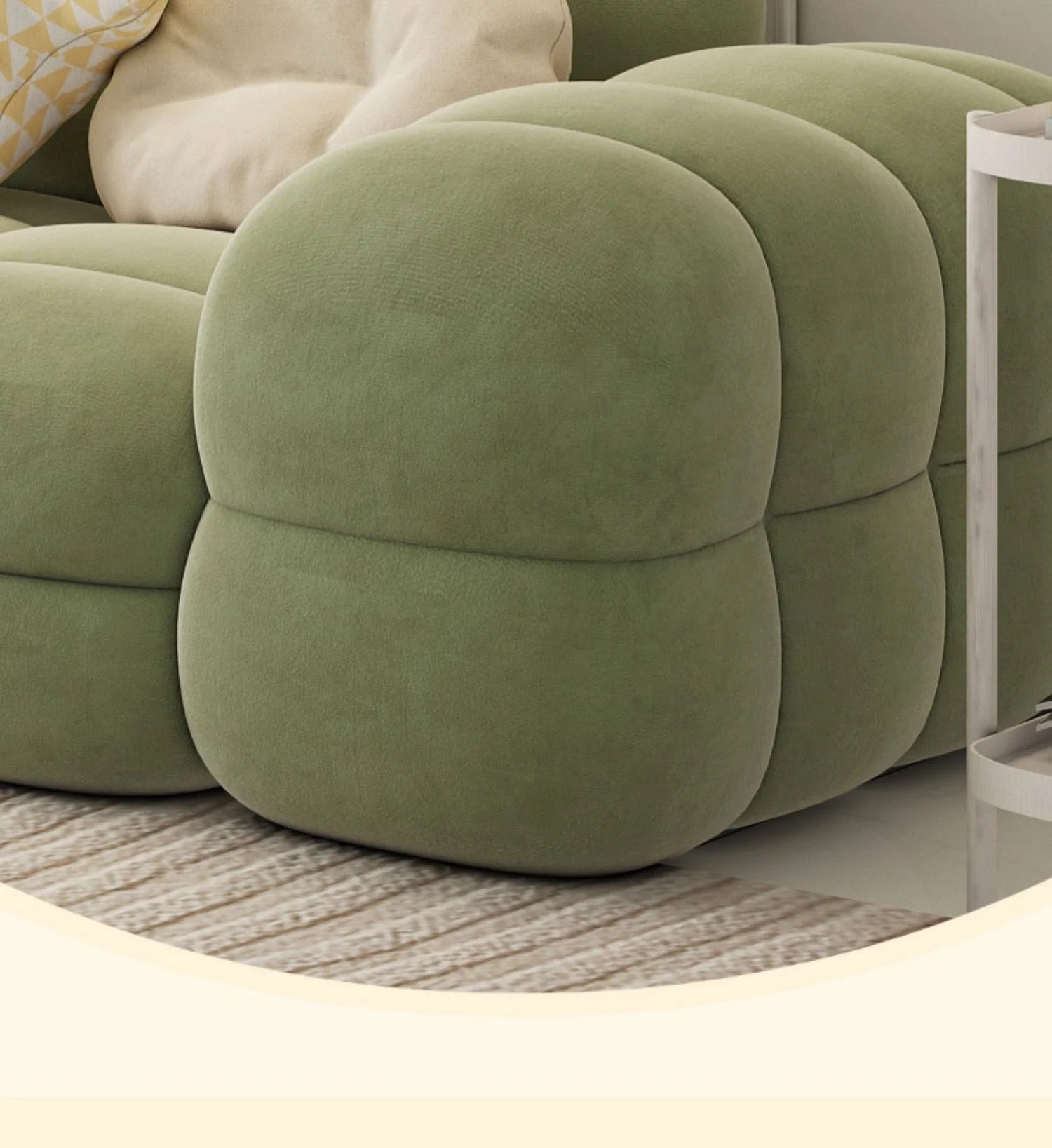 Green Sofa Modern Luxury Italian Style Sofa Set Upholstered Sectional Green Sofa