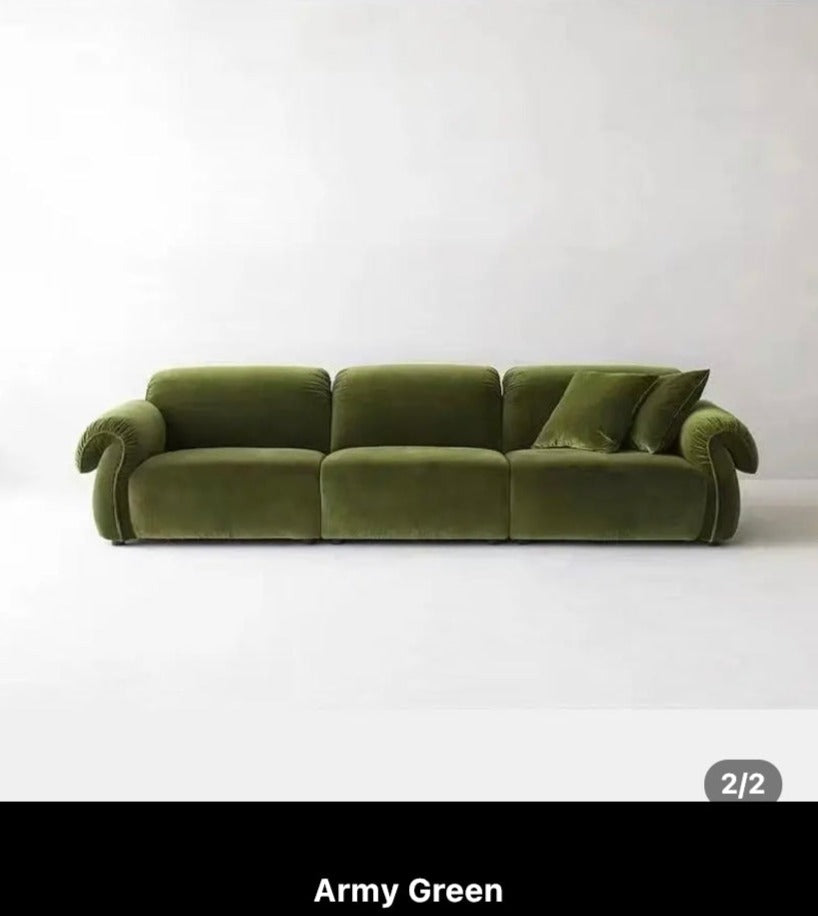 Fall Winter New Home Design Chesterfield Dark Green Flannel Sofas Living Room Minimalist Sofa Combination