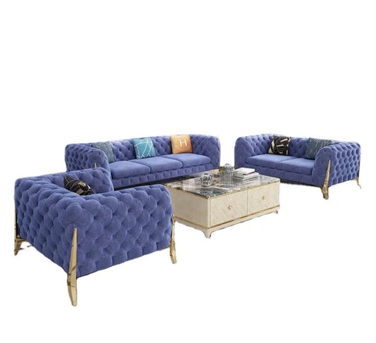 Sectional Sofa Units Italian Velvet Chesterfield Sofa Set Living Room Modern Furniture