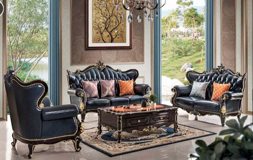 Sectional Sofa Set Baroque Style Living Room Royal Sofa Sets