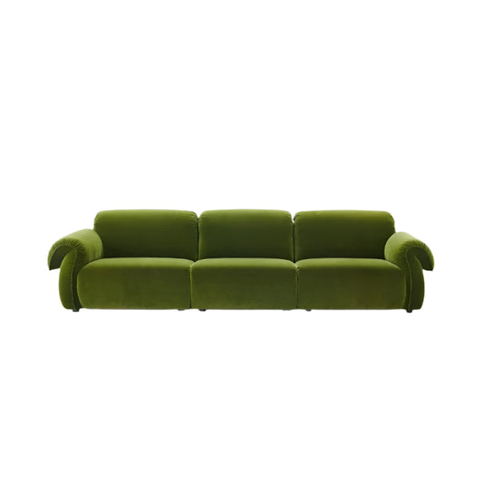 Three Seater Sofa Green Fabric Velvet Modern Sofas New Design Salon Sofas Living Room Furniture