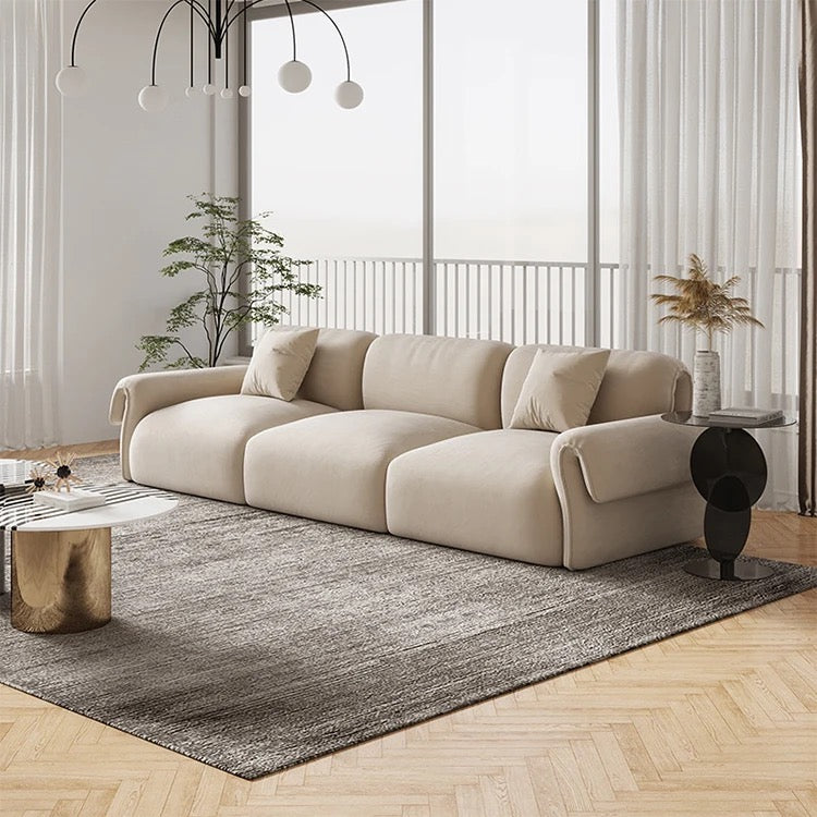 Fall Winter New Design Sofa Italian Velvet Fabric Modular Sofa Set Luxury Living Room Furnitures