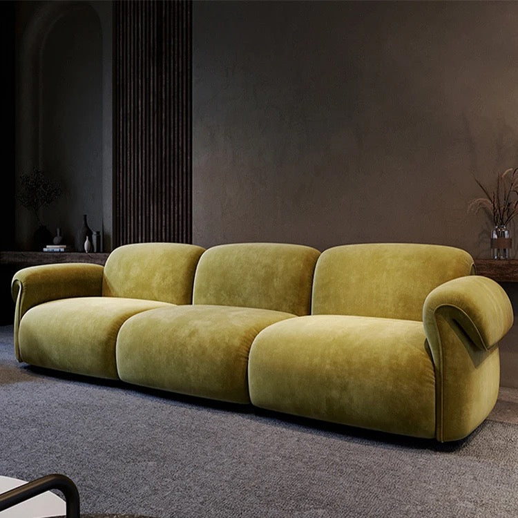 Fall Winter New Design Sofa Italian Velvet Fabric Modular Sofa Set Luxury Living Room Furnitures