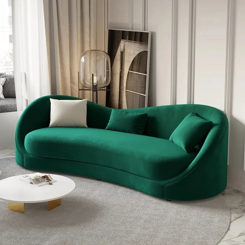 3 Seater Luna Sofa Living Room Furniture Fall Winter Design Green Sofas